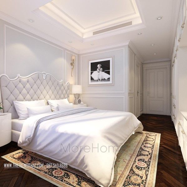 Thiết kế nội thất phòng ngủ Master chung cư Hei Tower